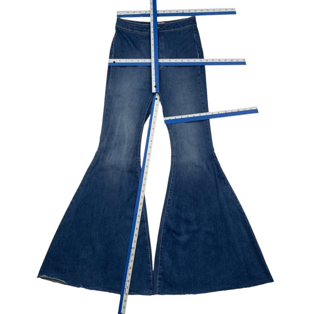 Free People We The Free Float On Flare Stretch Jean 27 Bell Bottom High Rise - Picture 6 of 14